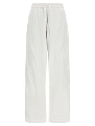 Balenciaga Cursive-Embroidered Reversible Joggers - Cream