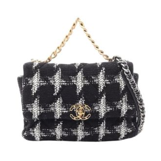 Chanel Pre-owned Vintage Schoudertas - Dames - Pre-owned - Zwart - Maat: ONE Size Leer