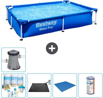 Bestway Piscina Bestway Steel Pro Rectangular - 221x150x43 Cm - 7-piezas S22063