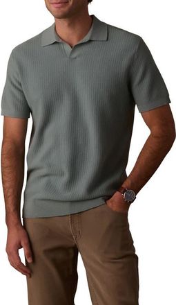 The Normal Brand BreezeKnit Polo in Juniper at Nordstrom, Size Xx-Large