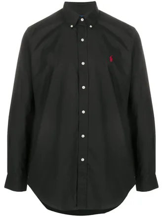 Polo Ralph Lauren embroidered logo cotton shirt - Black
