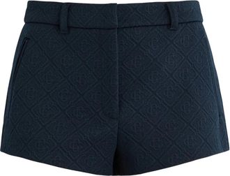 Casablanca Shorts corti con logo jacquard - Blu