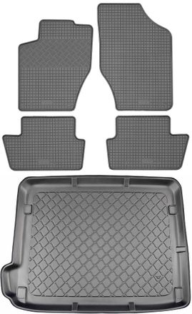 OEM Juego De Alfombrillas De Goma Para Coche Y Alfombrilla Para Maletero Para Citro&euml;n C4 Ii Hatchback (5 Puertas) De Octubre De 2010 A Marzo De 2018