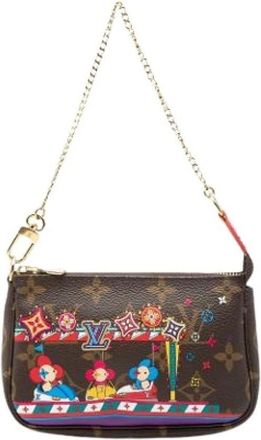 Louis Vuitton Pre-owned Mini Bags, female, Brown, Size: ONE SIZE Pre-owned Mini Pochette Accessoires