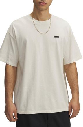 Under Armour UA Logo Patch Oversize T-Shirt in Stone at Nordstrom, Size Xx-Large