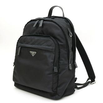 Prada Black Nylon Backpack (Pre-Owned)