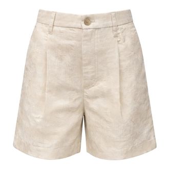 Department Five Jacquard Bermuda - Dames - Korte Broeken - Wit - XS - Katoen - Korte Broeken