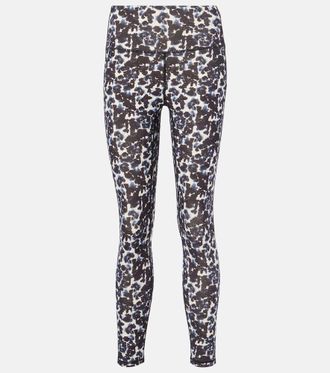 Varley Printed high-rise leggings