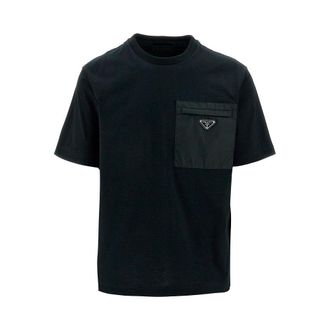 Prada T-shirt with Re-Nylon patch pocket Man S
