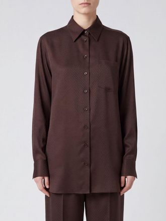 Stella McCartney Long-Sleeve Pure Silk Shirt with Patch Pocket