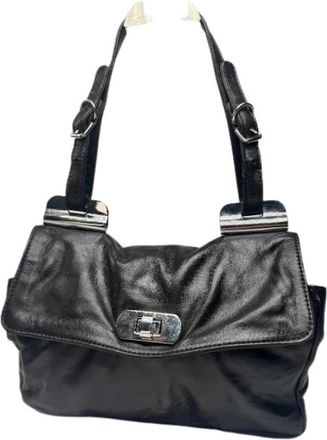 Marni Pre-owned Leren Handtas - Dames - Vintage Handtas - Zwart - ONE Size - Leer - Vintage