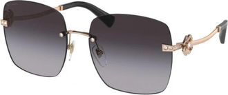 Bulgari Stijlvolle zonnebril 20148G - Dames - Zonnebrillen - Geel - 58 MM - Accessoires