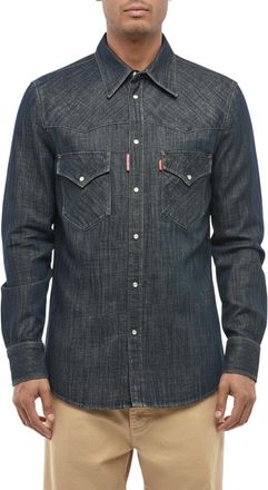 Dsquared2 Blue Regular Denim Shirt