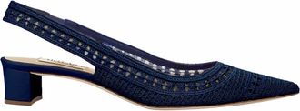 Arteana Womens Trieste 35 Slingback Low Heel In Navy