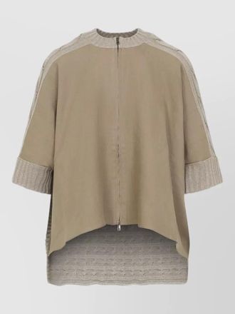 Max Mara eresia linen cable knit short cardigan