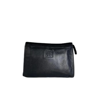 Givenchy Pre-owned 4G Logo Pouch Clutch - Dames - Pre-owned - Zwart - Maat: ONE Size Leer