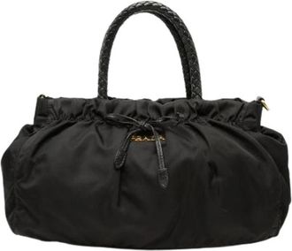 Prada Pre-owned Satchel - Dames - Vintage Handtas - Zwart - ONE Size - Leer - Vintage