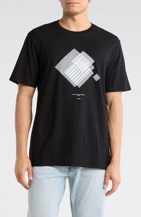 AG - Adriano Goldschmied Bryce Graphic T-Shirt in Shadow Square True Black at Nordstrom Rack, Size X-Small
