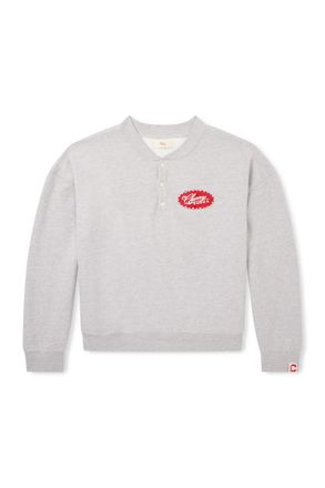 Cherry Los Angeles Five Star Studded Logo-Embroidered Cotton-Blend Sweater