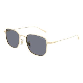 Montblanc Sunglasses, male, Yellow, Size: 54 MM Rectangular Sunglasses