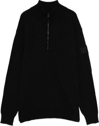 C.P. Company Knitwear Polo Collar in Extrafine Merino Wool