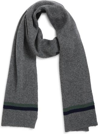 Robert Barakett Tipped Wool and Cashmere Scarf in Grey at Nordstrom