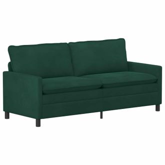 vidaXL Sof&aacute; Verde Oscuro 196 X 81 X 87,5 Cm Terciopelo Vidaxl