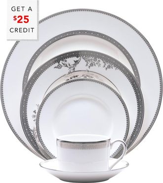 Wedgwood Vera Wang For Wedgwood Lace 5Pc Place Setting With $25 Credit