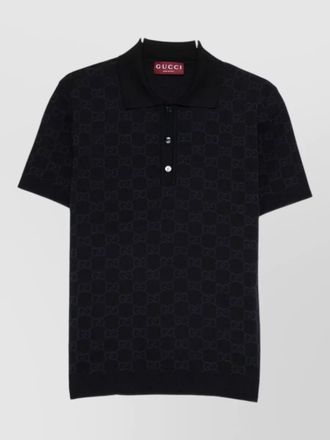Gucci silk polo shirt