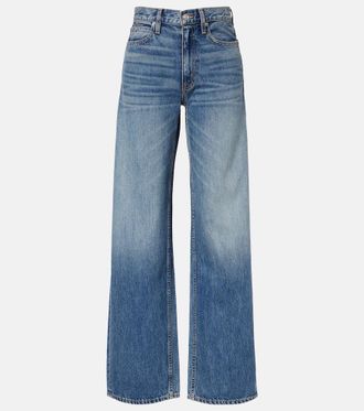 Slvrlake Denim Cassie faded wide-leg jeans