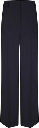 Blanca Vita Pisa Wide Broeken - Dames - Wijde Broeken - Blauw - XL - Katoen - Broeken