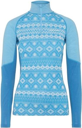 Kari Traa Malia Half Zip Merinounterw&auml;sche f&uuml;r Damen | blau