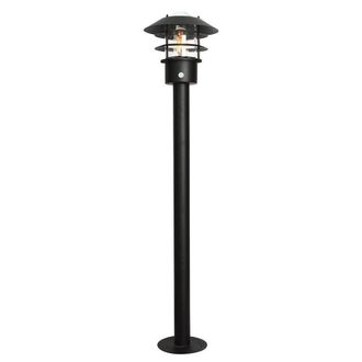 Netlighting Helsingor Bollard Lantern with PIR Black IP44