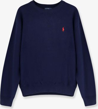 Ralph Lauren Cotton blend sweater with embroidered logo on the front - POLO RALPH LAUREN - gender_Woman