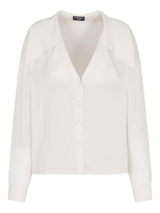 Emporio Armani Womens Silk Shirt - White - Size EU 42 (Womens)