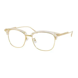 Bottega Veneta BV1011OA004 Browline Full Rim Eyeglasses - Beige