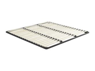 Vente-Unique Rete a doghe 200 x 200 cm 3 x 19 doghe Senza piedi Nero - KALISTA di YSMÉE