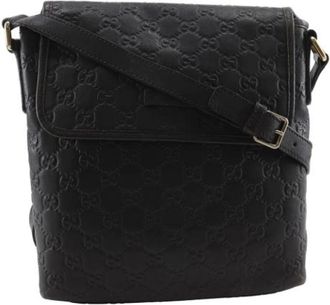 Gucci Pre-owned Vintage Leren Crossbodytas - unisex - Vintage Schoudertas - Bruin - ONE Size - Leer - Vintage