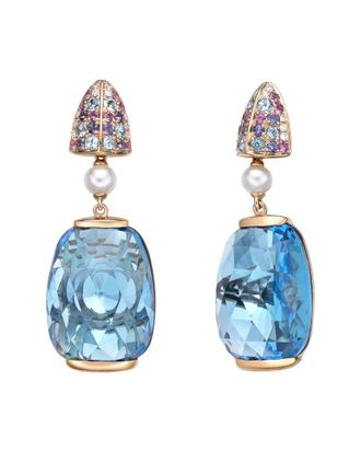 Tiramisu 18K Rose Gold 44.74 Ct. Tw. Gemstone Earrings