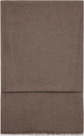 Mango Foulard bordi sfilacciati marrone medio - Donna - Taglia unica - MANGO