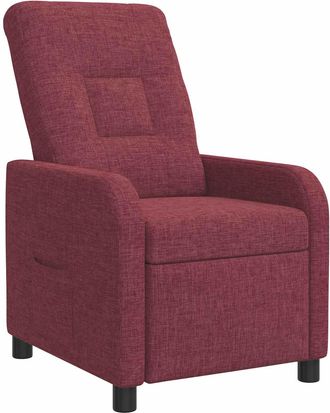 vidaXL Recliner Rojo Vino Tela Vidaxl