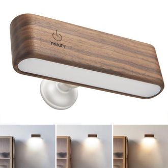 OEM L&aacute;mpara De Pared Led Recargable, Luz Nocturna Magn&eacute;tica Con Brillo Ajustable, L&aacute;mpara De Lectura T&aacute;ctil Giratoria De 360&deg;
