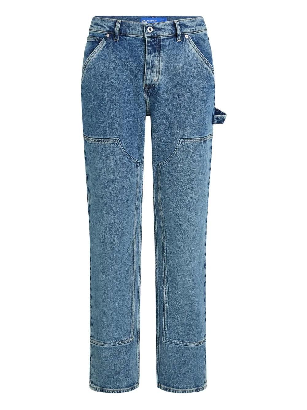 デニム・ジーパン Karl Lagerfeld Rhinestone fringed jeans Karl Lagerfeld Rhinestone Fringed Jeans from $123.00 - on