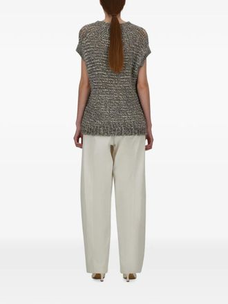 Herno Twill Trousers - White