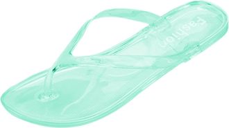 Generic Women Flip Flops Fashion Platform Sandals Summer Beach Slide Slippers Comfortable Lightweight Outdoor Holiday Footwear Casual Wear (Green, 5)