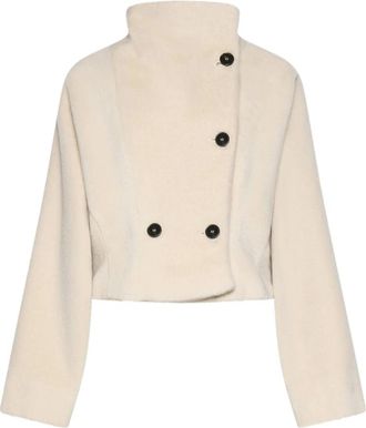 Marella Mllvitalba Jas - Dames - Jassen - Beige - Maat: XS Zijde