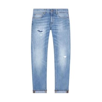 Dondup Slim Fit Jeans, female, Blue, W29, Blue Ankle-Length Five-Pocket Jeans