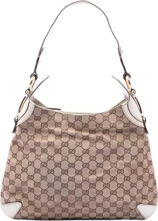 Gucci Pre-owned Gucci GG Canvas Horsebit Creole Hobo Bag Ladies IJP6OXB7E6FH13YZ