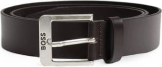 HUGO BOSS Accessoires, Heren, Bruin, 105 CM, Leer, Jemio Riem