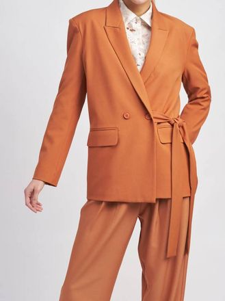 En Saison Margaux Blazer In Rust